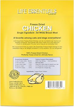 Life Essentials by Cat-Man-Doo | Freeze Dried Chicken Treats | 2oz Bag