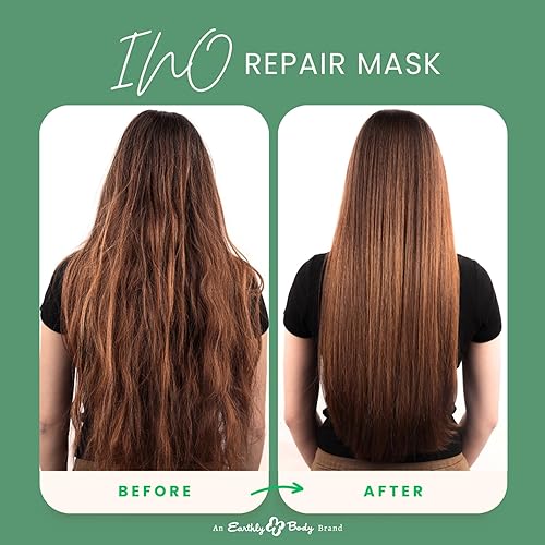 Miniatura 5 de Earthly Body Mascarilla de reparación instantánea sin enjuague para el cuidado del cabello, 1.7 onzas líquidas, fortalece y repara un cabello