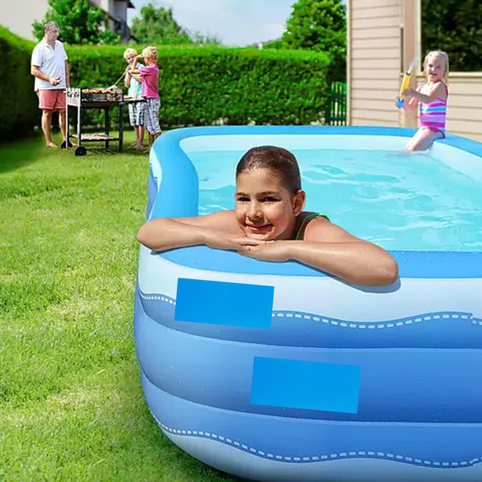 Rustine Piscine Kit Réparation Miioto - Colle PVC 60ml Pour Lit Eau, Piscine, Matelas Gonflable - Étanche Kit Réparation Pvc Colle