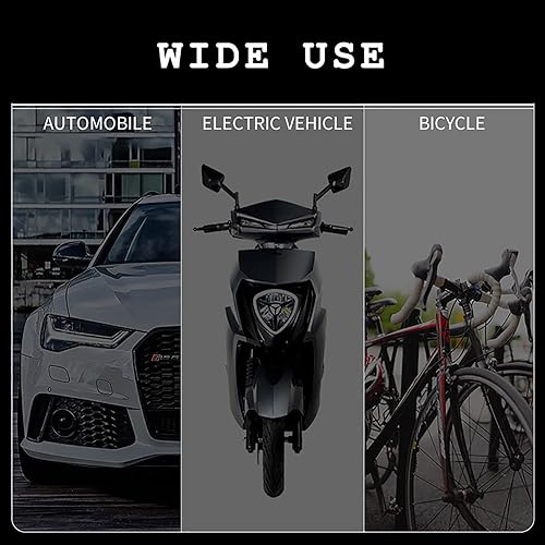 Miniatura 4 de Impermeable 2 piezas 8 LED de energía eólica para el exterior del coche, luz antiniebla, luz de circulación (azul)