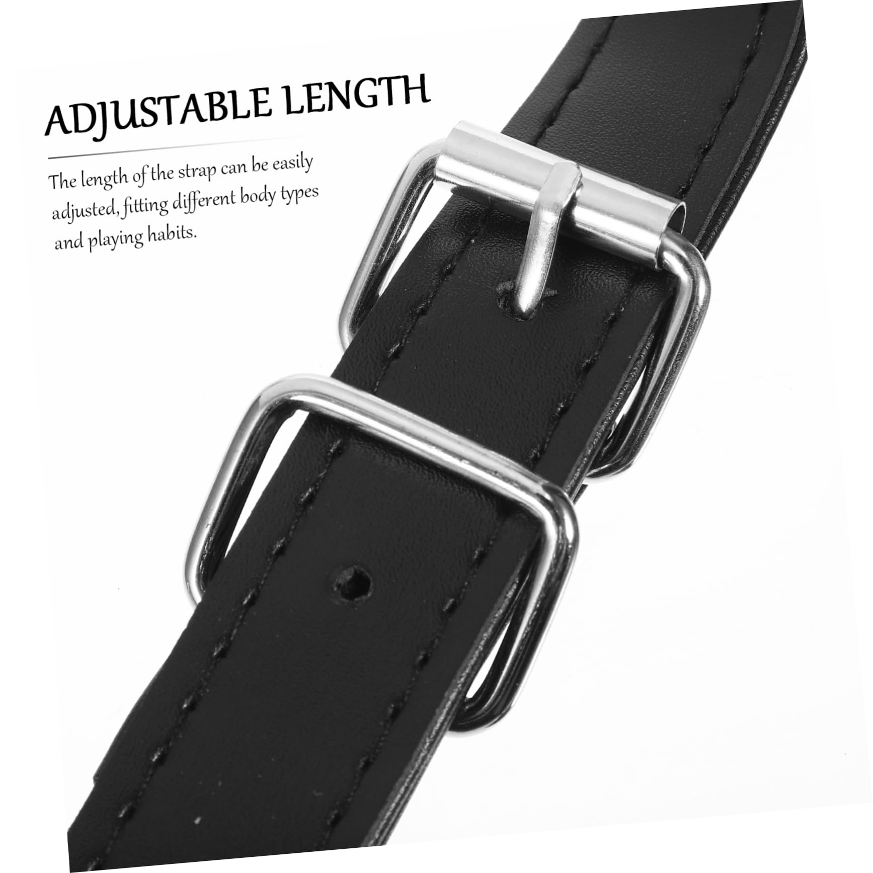 Sangle D’accordéon En Cuir Noir, Bandoulière Réglable Pour Accordéon, Ceinture D’épaule Confortable Et Solide, Accessoire Pratique Pour Musiciens Professionnels Et Débutants