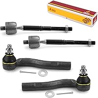 Vista 185 de Metrix Premium Chassis Parts - Kit de 4 piezas de extremos de barra de acoplamiento frontal exterior e interior compatible con Nissan Pathfinder