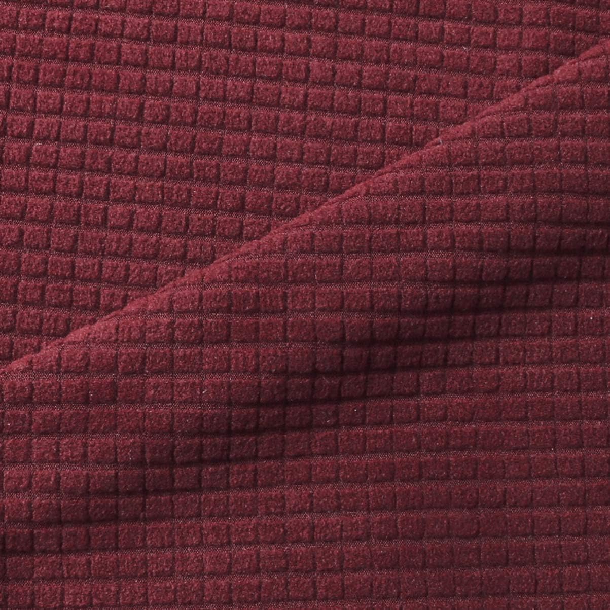 Sewroro Sofa Armrest Covers Stretch Chair Arm Protectors Washable Universal Armchair Slipcover Arm Cover for Home Office (Claret) 2pcs