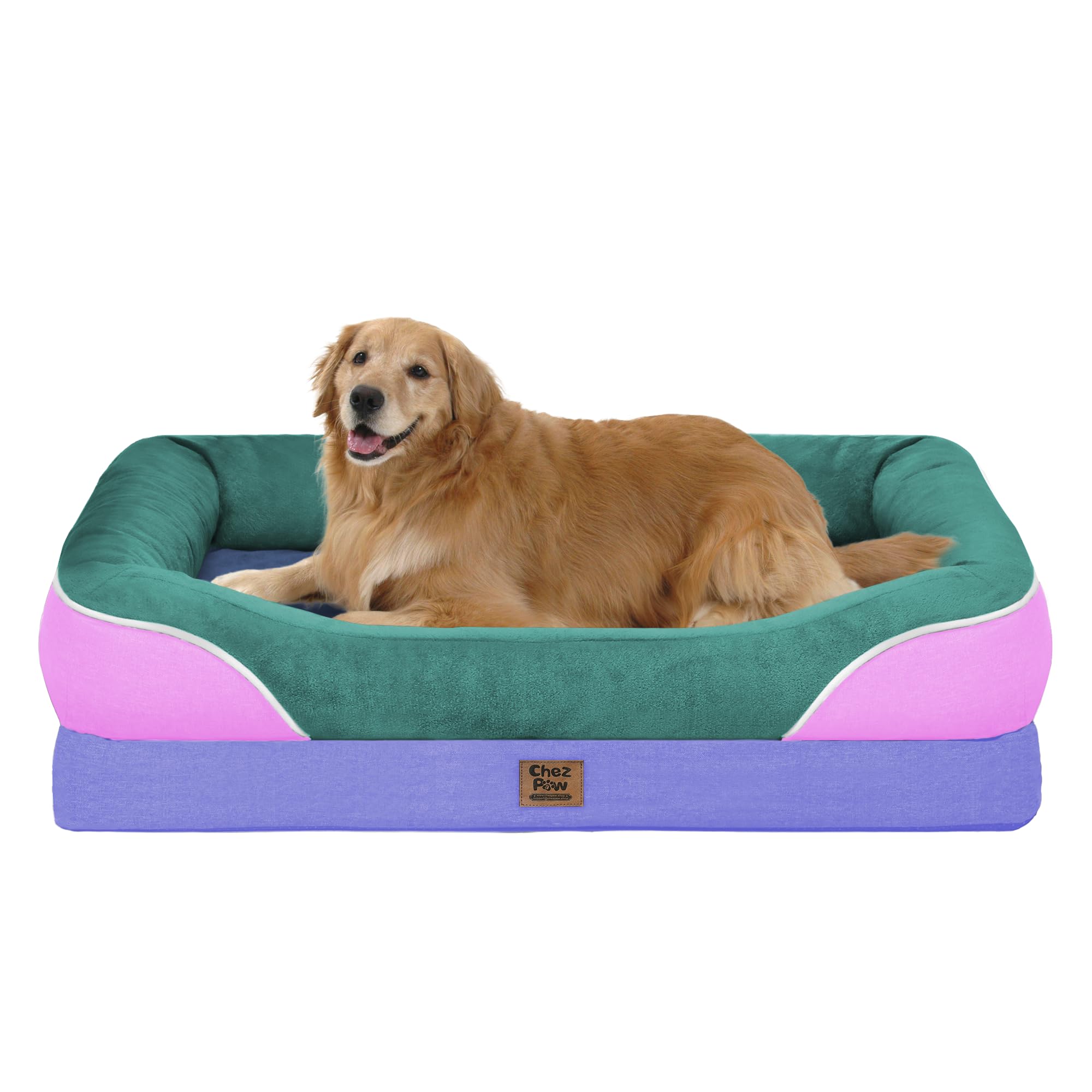Chez Paw Waterproof Orthopedic XL Dog Bed for Large and Extra Large Dogs