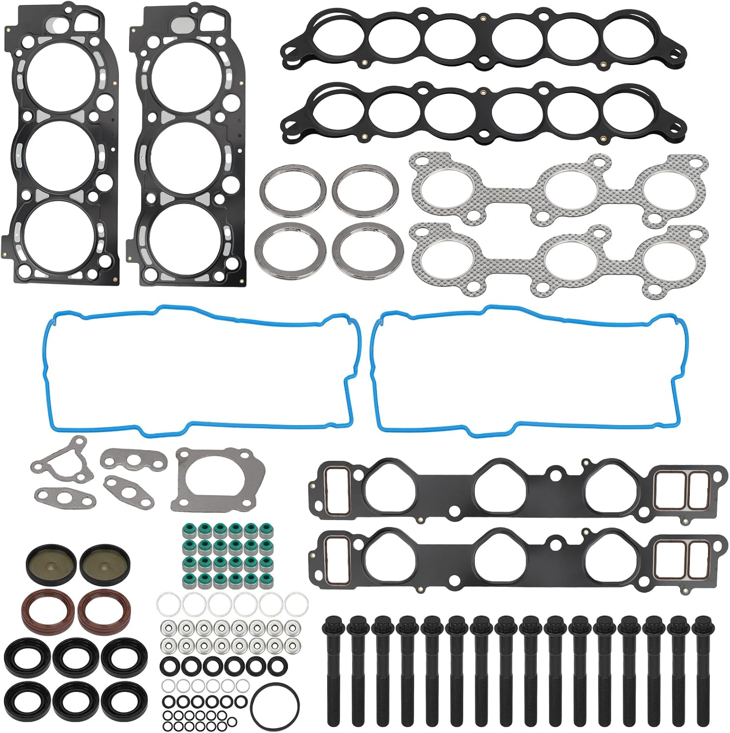 Engine Head Gasket Set with Bolts Compatible with Toyota Tacoma 1995-2004, Tundra 2000-2004, 4runner 1996-2002, T100 1995-1998