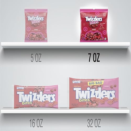 Miniatura 11 de TWIZZLERS Bites Cherry Flavored Regaliz Style - Bolsa de caramelos, 16 onzas
