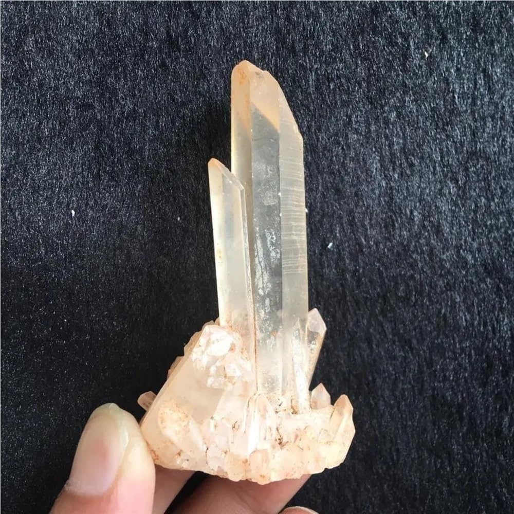 AUOQKQUT Decorative Ornaments Transparent White Quartz Crystal Cluster