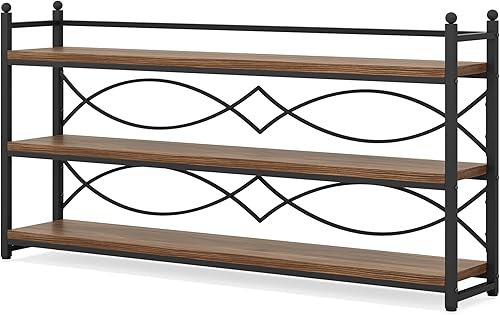 Miniatura 8 de Tribesigns Mesa consola de 70.9 pulgadas de largo con almacenamiento de 3 niveles, mesa consola extra larga para sofá detrás del sofá, mesa de