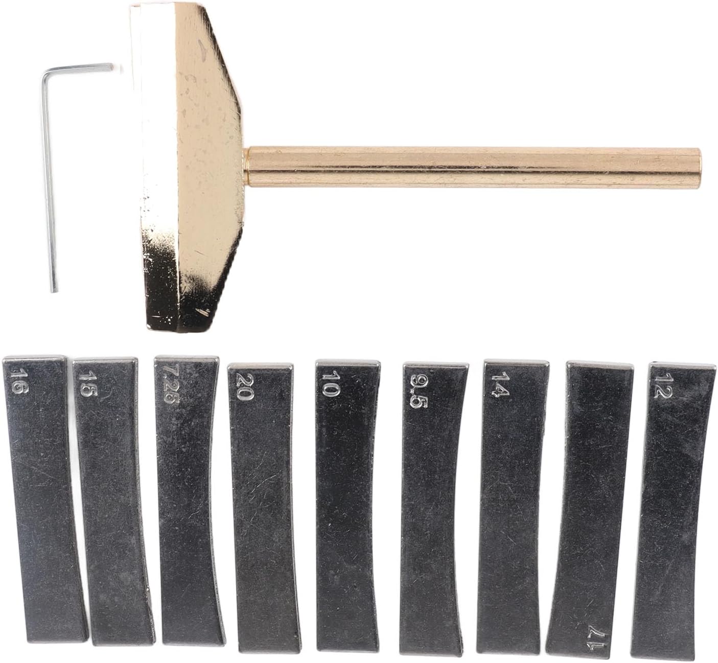 Tyenaza Luthier Tools Set, Fret Installation Set Fingerboard Fret Press Tool with Mounting Clamp Electric Guitar Repair Tools