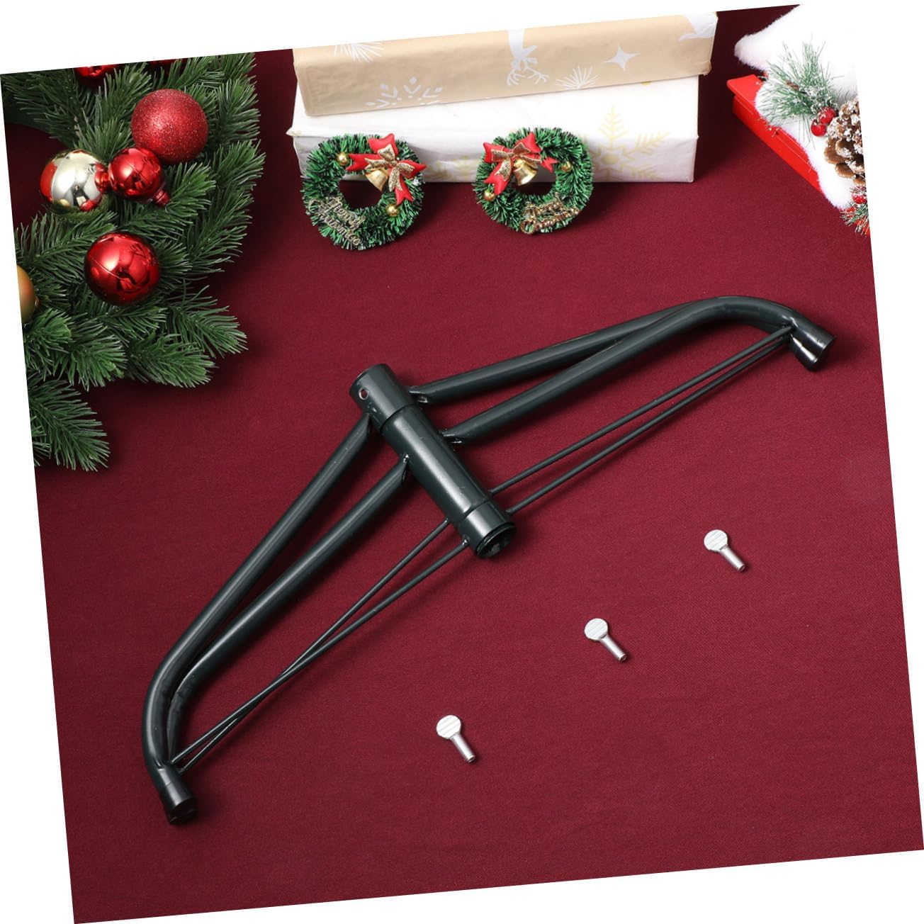 Luxshiny Christmas Tree Stand Screw Fixing Base for Stability Easy Installation for Decor Holder for Artificial Xmas Trees