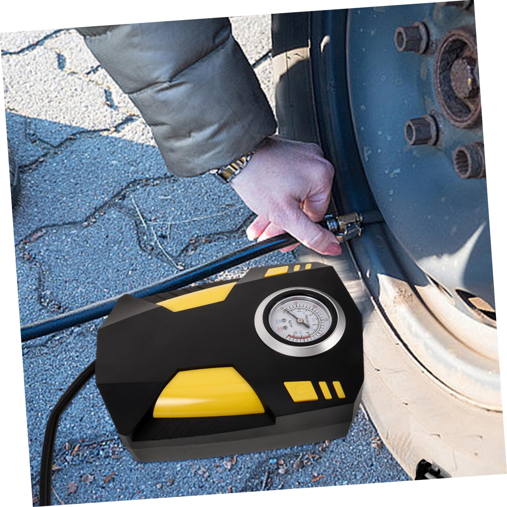 PartyKindom Portable Luftkompressor Mit LCD-anzeige Handheld Reifenfüller Für Autos Fahrräder Und Bälle Hoher Druck Kompakt Und Tragbar
