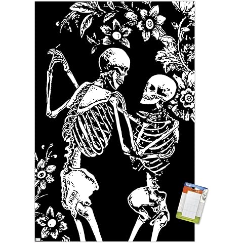 Trends International Skeleton Dance Wall Poster, 22.37
