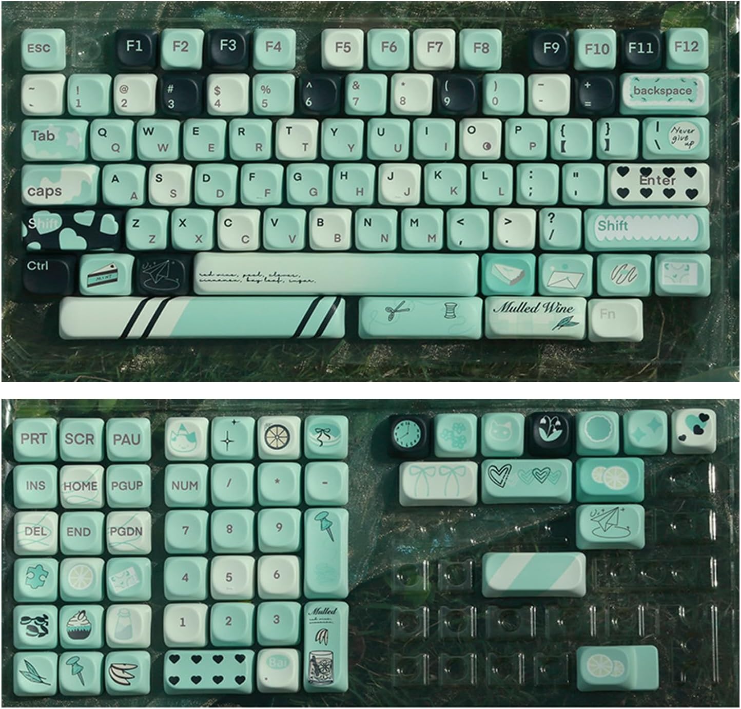 Fantasy Color Keycap Set 131Keys Keycaps Dye Sublimation for Extended Keyboard Use MOA Profile Keycap Set