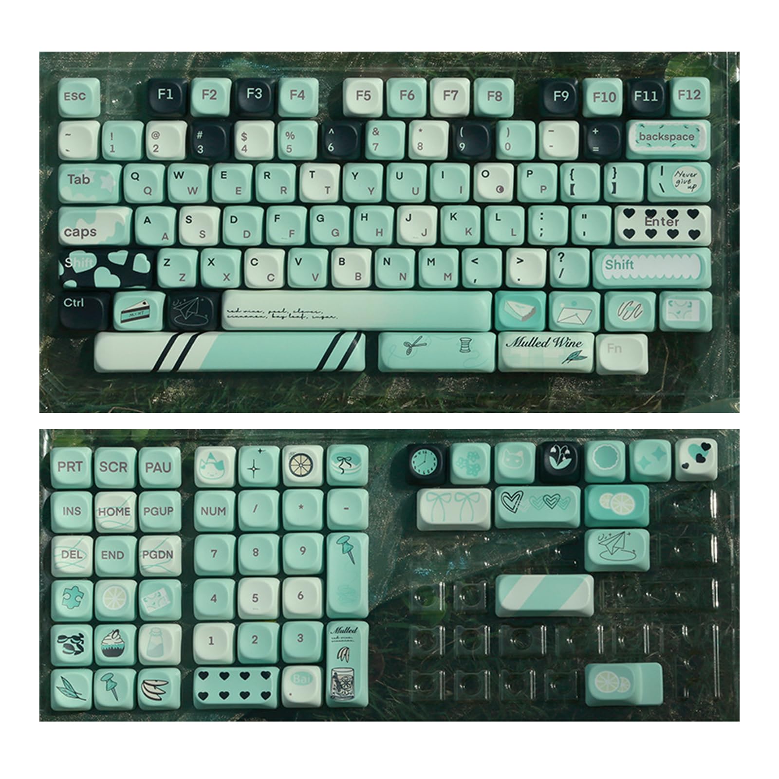 131Keys Keycaps Rinfrescante Fantasy Color Keycap Set per Tastiere Meccaniche Interruttori Keycaps