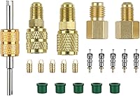 Vista 1 de R410A R134A Adaptadores Mini Split Adaptador Kit de Montaje 5/16" SAE 1/4" SAE Flare, 1/2 Acme 1/4" Hembra a Macho Kit de montaje de latón