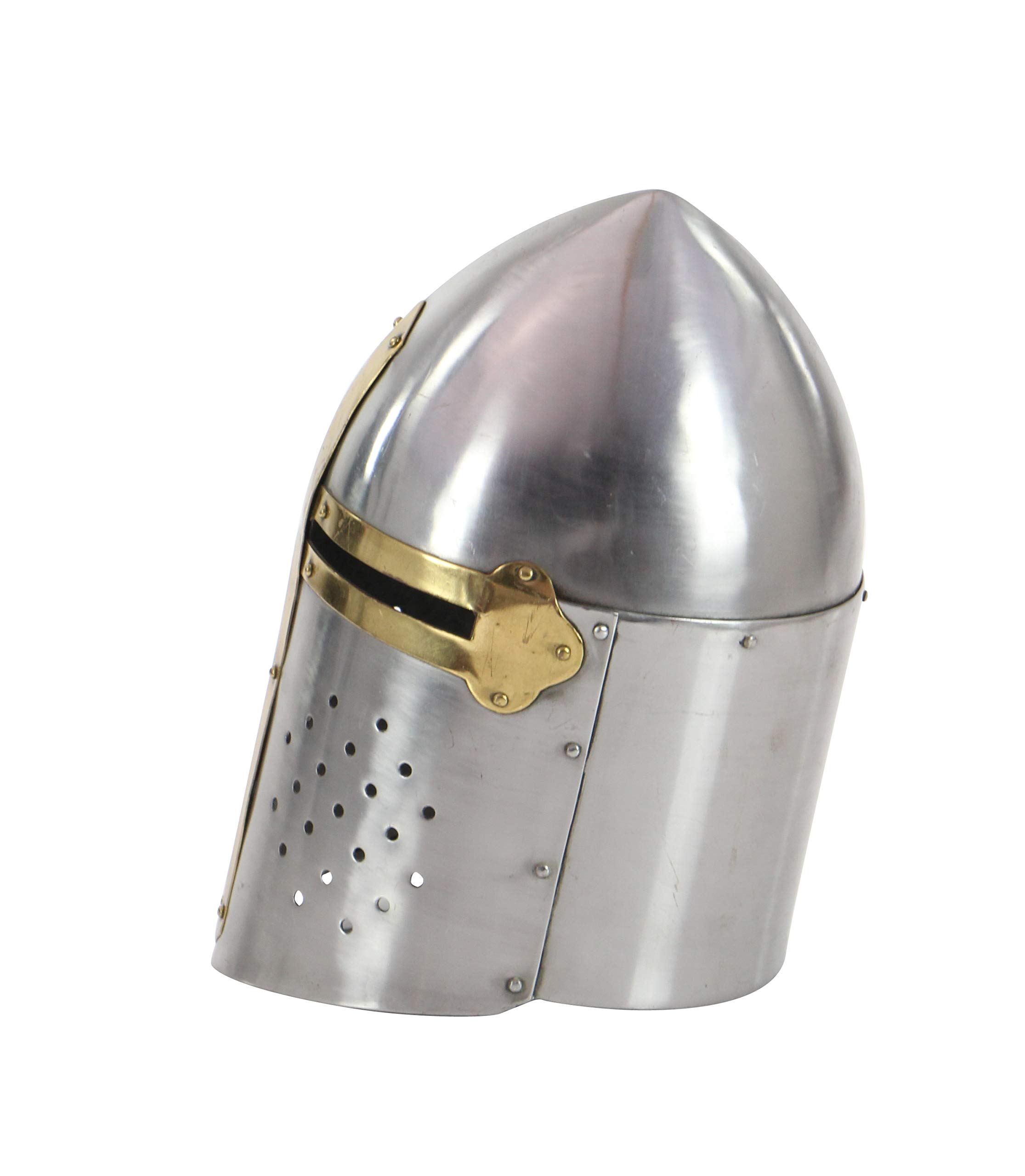 Amazon.co.jp: 中世ヨーロッパ騎士兜 シュガーローフ ヘルメット騎士 甲冑