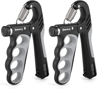 Grip Strength Trainer, Adjustable Resistance Hand Exerciser 11-220Lbs(5-100Kg), Hand Gripper Strengthener for Forearm Workout, 2 Pcs