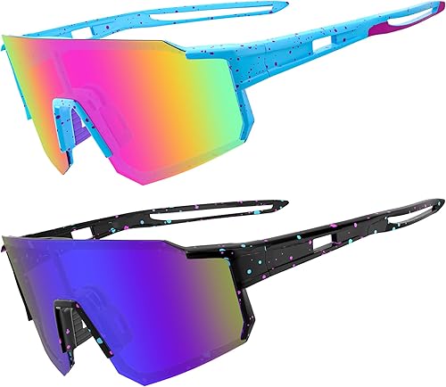 MVPTGRS Polarized Sports Sunglasses for Men Women, Mens Sunglasses with UV Protection for Fishing Driving Softball Golf