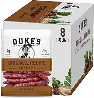 Duke's Original Recipe Smoked Shorty Sausages, 5 oz, Pack of 8