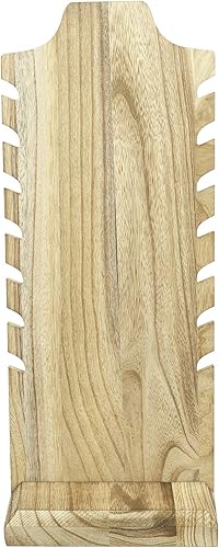 Miniatura 4 de MOOCA Collar independiente de madera ligera soporte de exhibición de caballete para múltiples collares busto y collares soporte de exhibición de