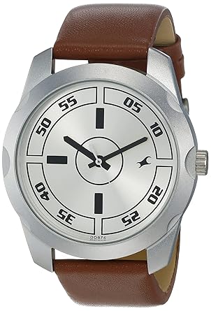 Fastrack Casual Analog Silver Dial Mens Watch NM3123SL02/NN3123SL02/NP3123SL02