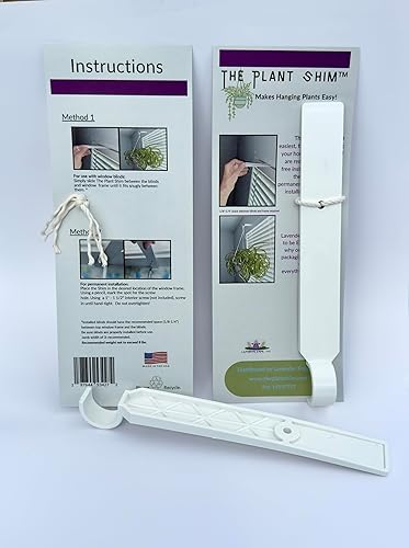 Miniatura 2 de The Plant Shim - Hace que las plantas colgantes sean fáciles. Seguras, sin herramientas, sin agujeros, sin perforaciones, sin daños y sin daños para