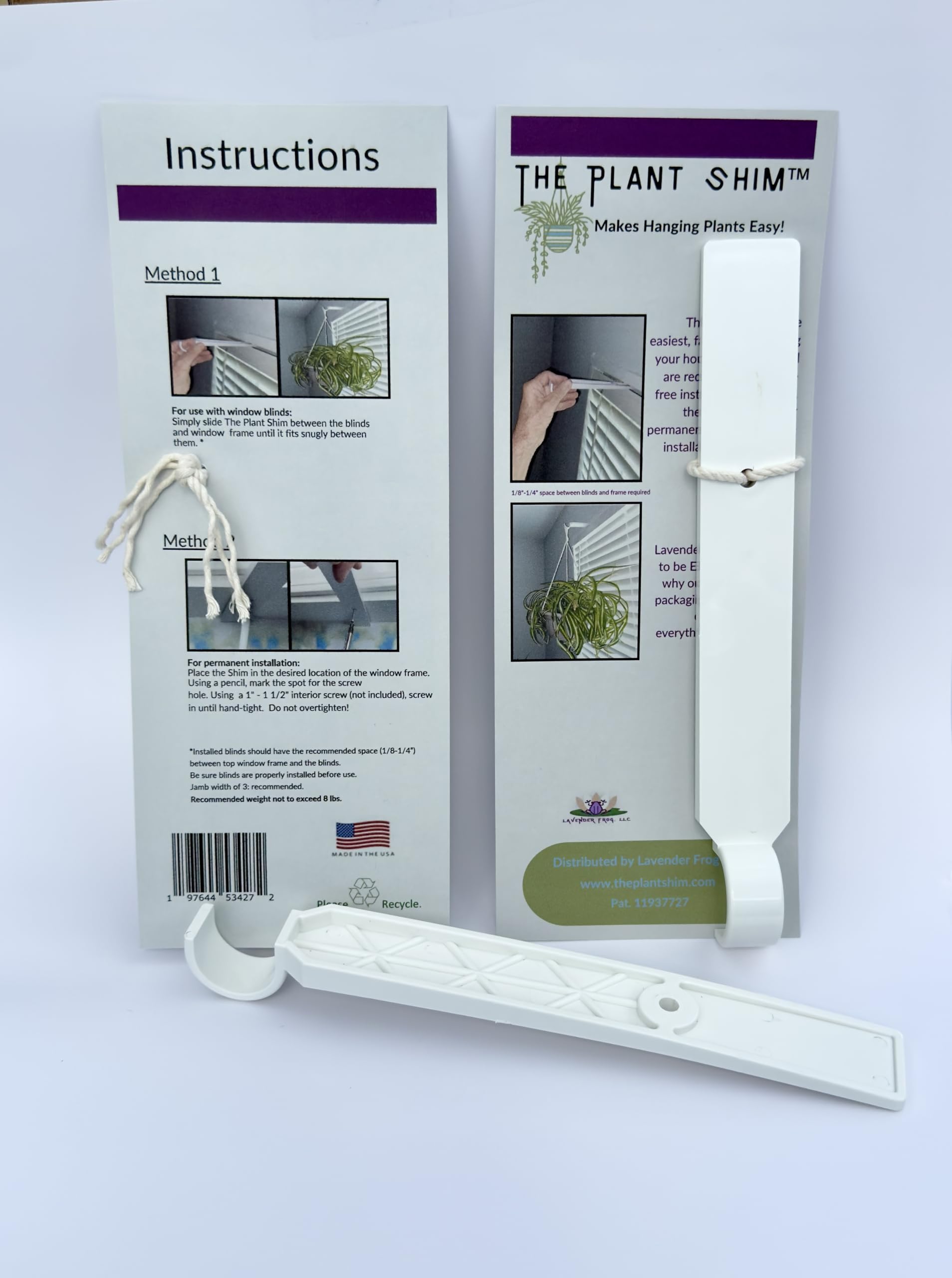Amazon.com: The Plant Shim - Makes Hanging Plants Easy! Secure, No