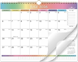 2026-2027 Wall Calendar - 18 Month Calendar from July 2026 to December 2027, Large Monthly Calendar with Habit Tracker, To-Do List & Notes, Rainbow Gradient Design for Family, Office & Planning