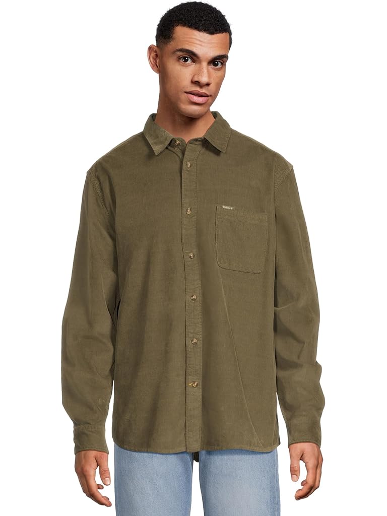 Olive Barbour Bramside Relaxed Cord Shirt