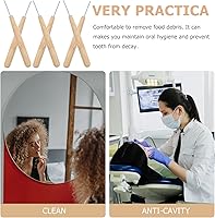 Vista 6 de HEALLILY 30pcs cepillos interdentales con mango de bambú 0.039 in entre dientes cepillo de dientes limpiador de higiene oral gingival hilo dental