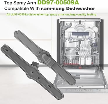DD97-00509A Dishwasher Upper Spray Arm Compatible with sam-sung DW80R9950UG