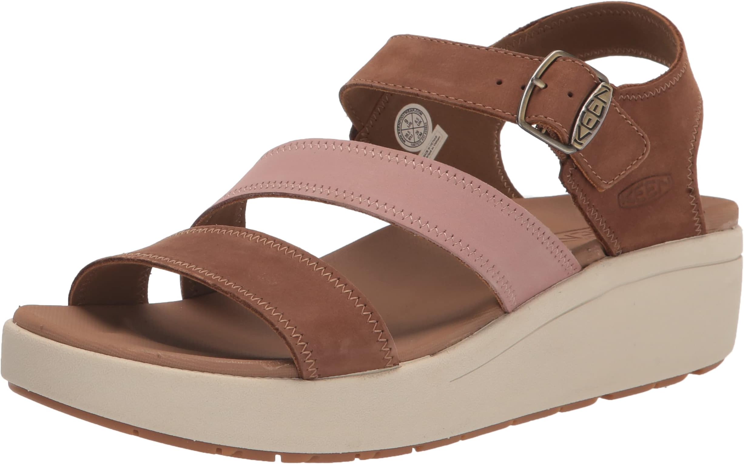 KEEN Women's Ellecity Backstrap Open Toe Adjustable Comfortable Platform Wedge Sandal