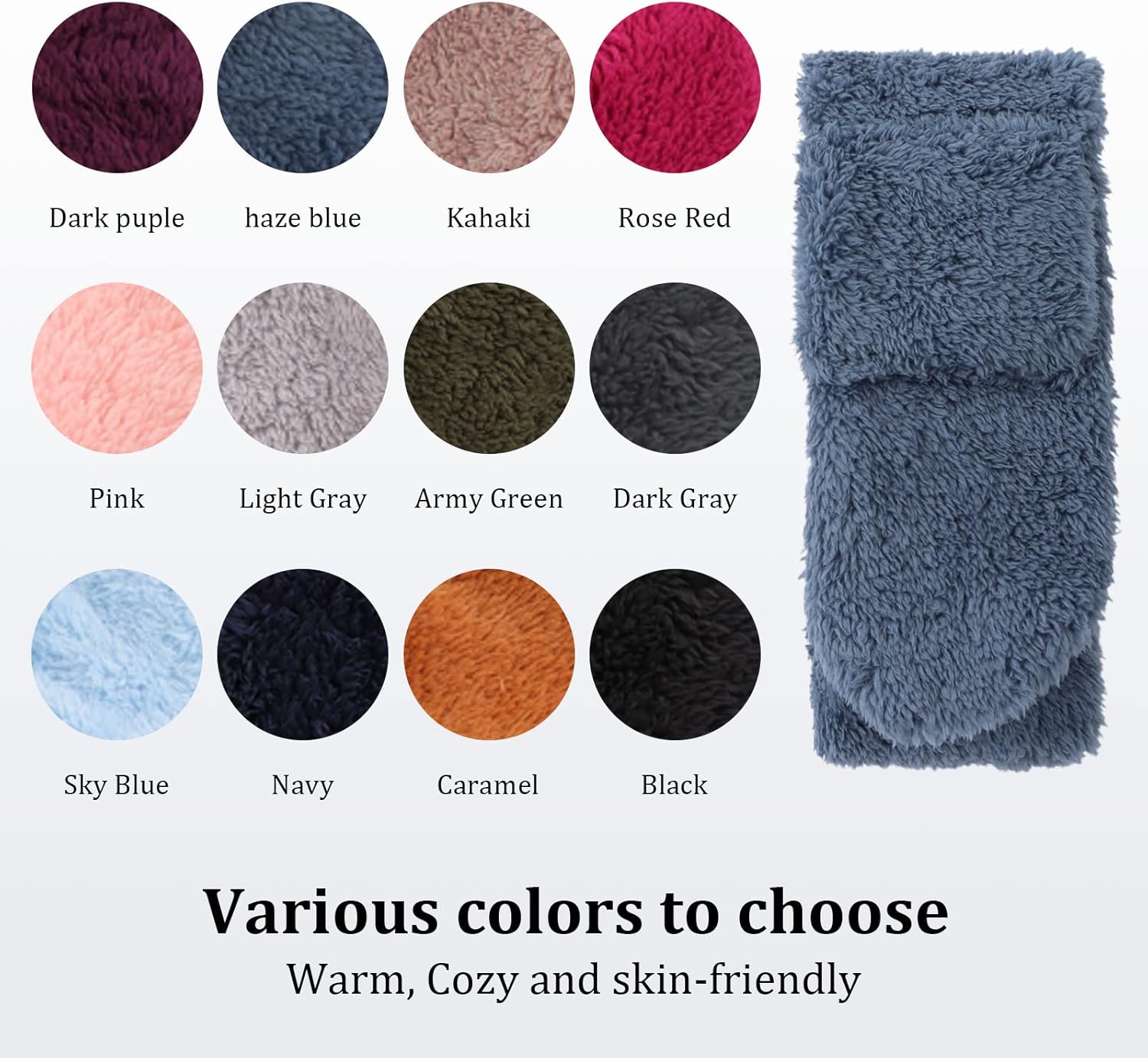 JANGANNSA Fleece Kids Scarf - Warm Winter & Autumn Neck Warmer for Boys & Girls 1-6Y - Image 5