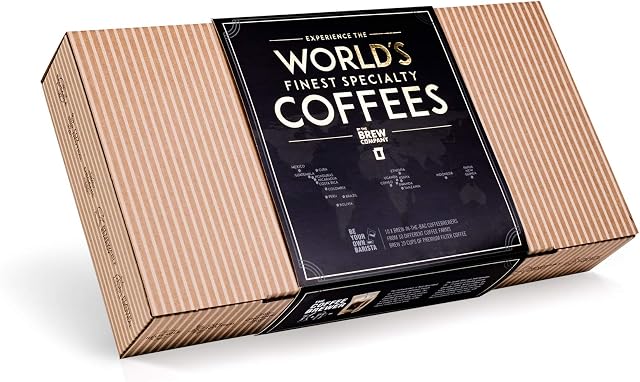 Original Gourmet Coffee Gift Set for Men & Women 10 of The Worlds Finest Single Estate Specialty & Organic Coffees | Brew & Enjoy Anytime, Anywhere | Hamper Style Letterbox Gift Idea for Him & Her