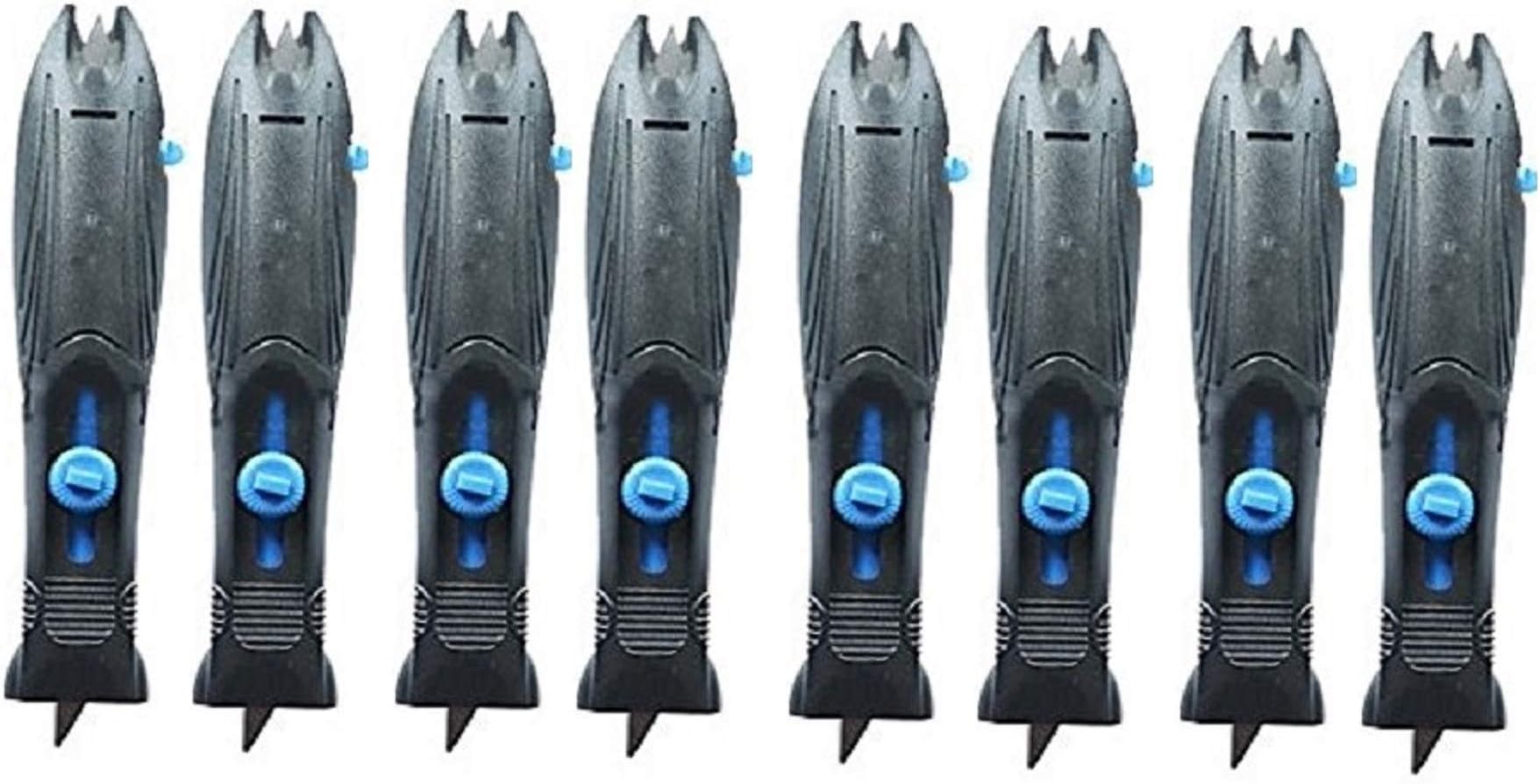 Knife Sharpener Tungsten Carbide Serrated Knife Kitchen Knives Hunting Knives Scissors Blades Sharpening Steel. (Black/Blue - 8 Sharpener)