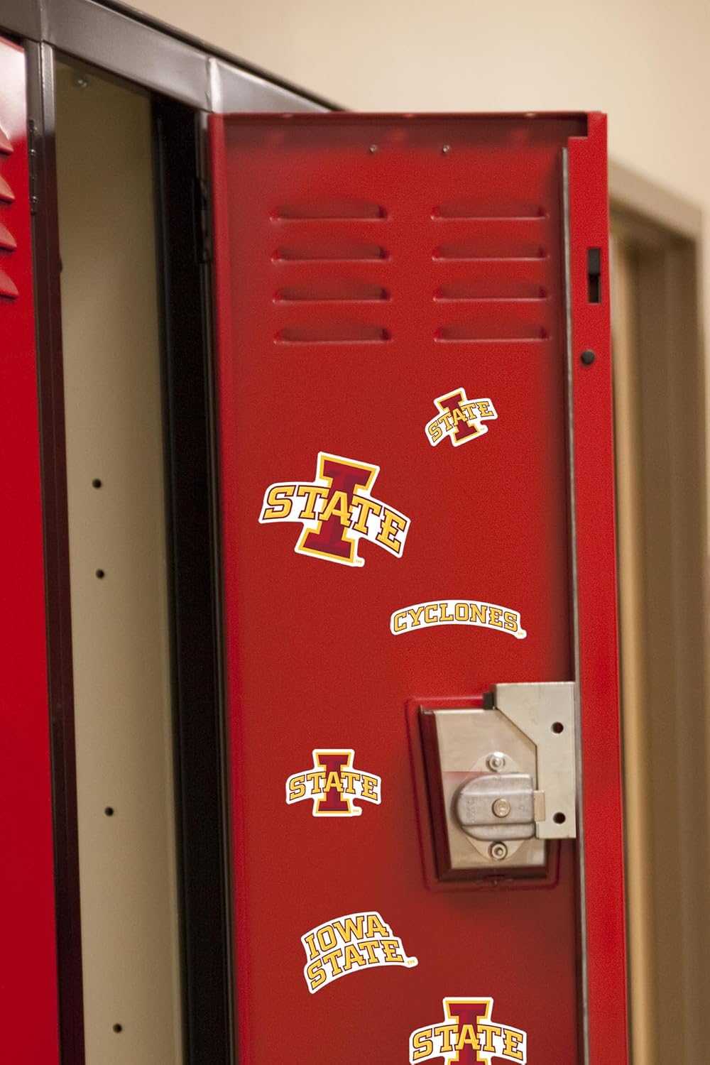 Iowa State University Wordmark Vinyl Sticker Pack – 50 Waterproof Cyclones “I State” Logos & Iowa State Wordmark Decals for Laptop, Water Bottle, Tablet, Car, Skateboard & More - Image 4