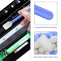 Vista 3 de 50pcs 5.11 "Square Rectángulo Espuma Limpieza Hisopos Palillos para Solvente Formato Impresora de inyección de tinta Roland Equipo Óptico (azul)