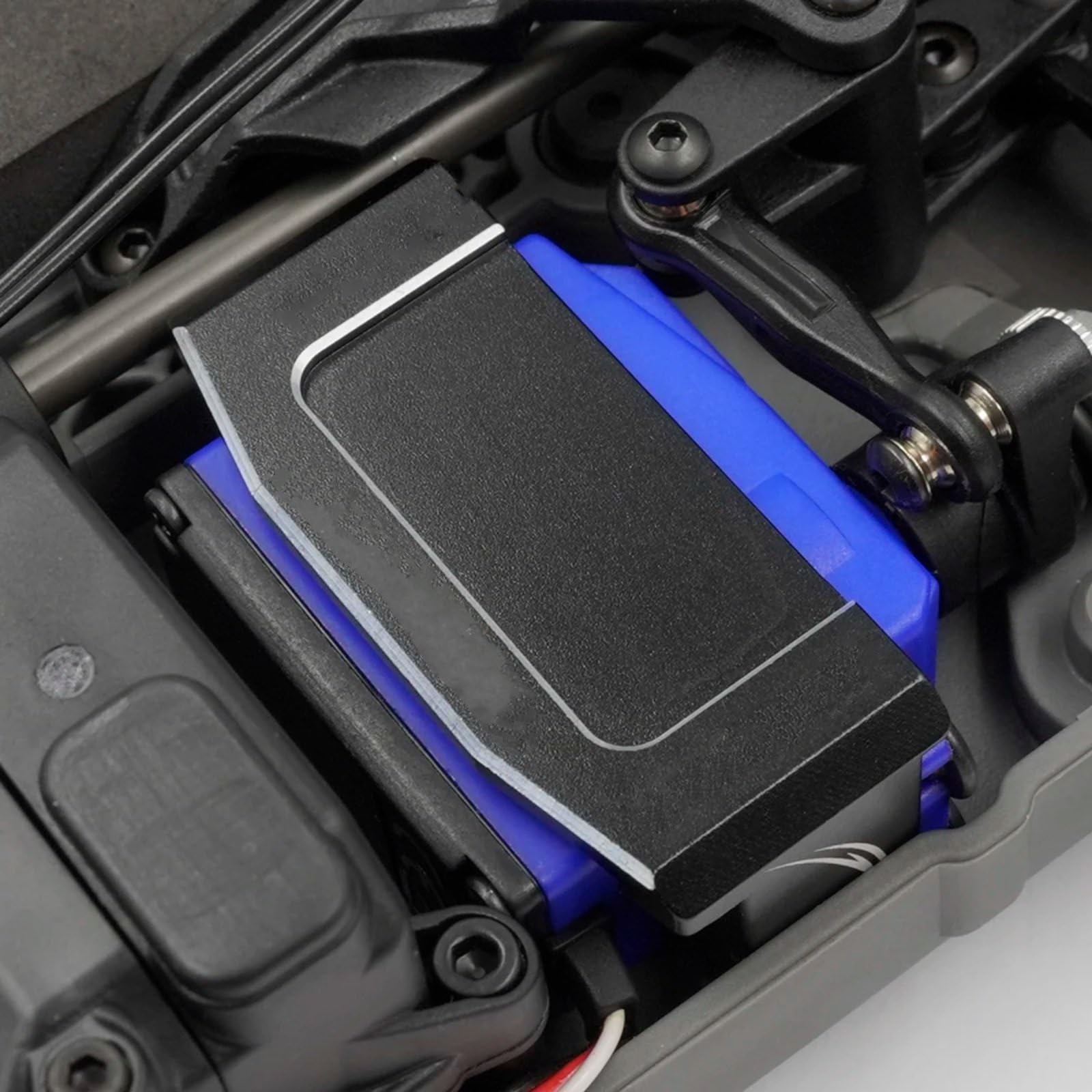Genérico Servomontaje Aluminio para Traxxas 4-Tec 2,0 3,0 1/10 Control Remoto Actualizaciones Piezas Coche Accesorios TEC4-021BK Piezas Coche RC