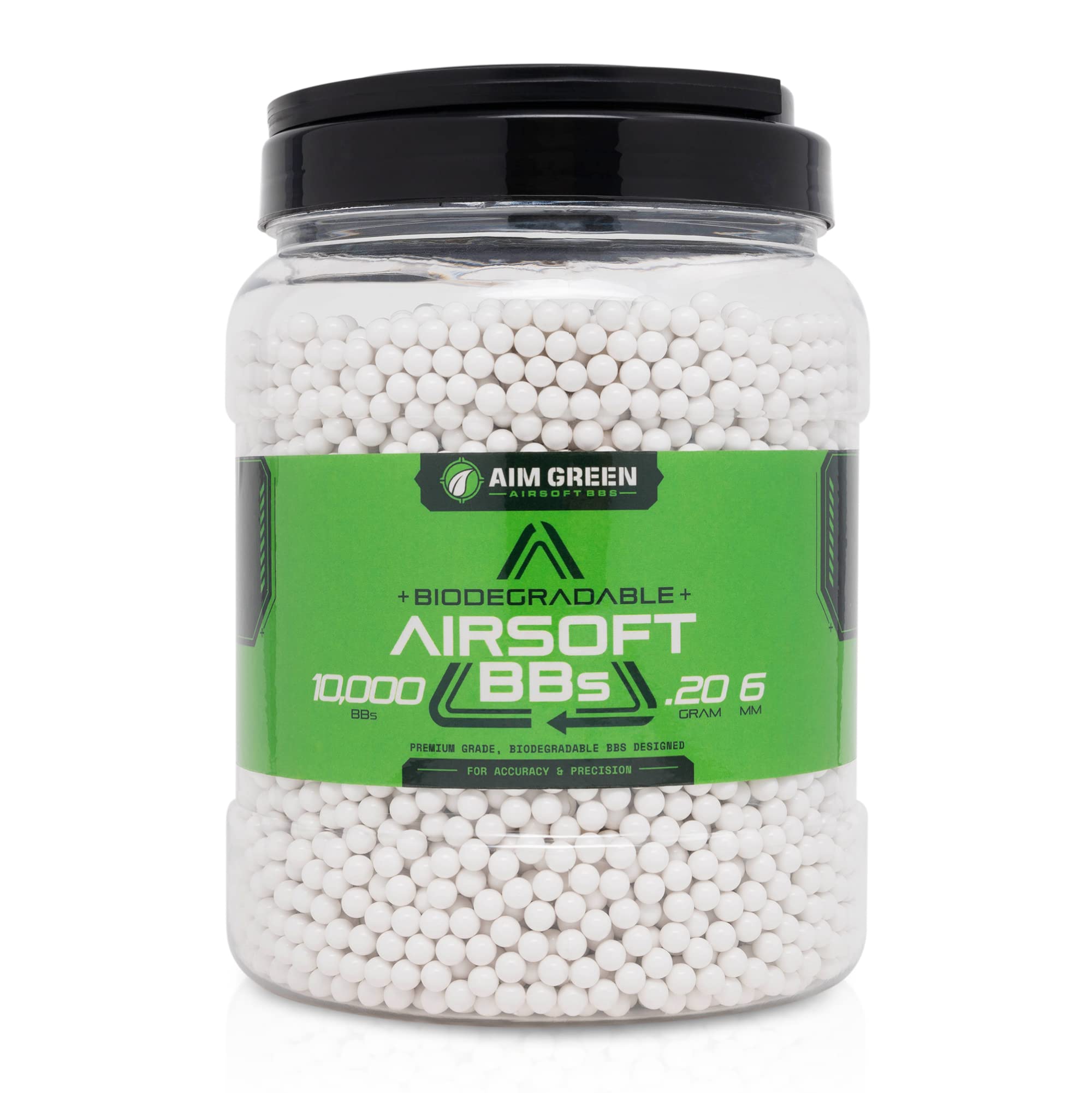 Buy Green Biodegradable Airsoft BBS, PremiumGrade 6mm Airsoft BBS 5000
