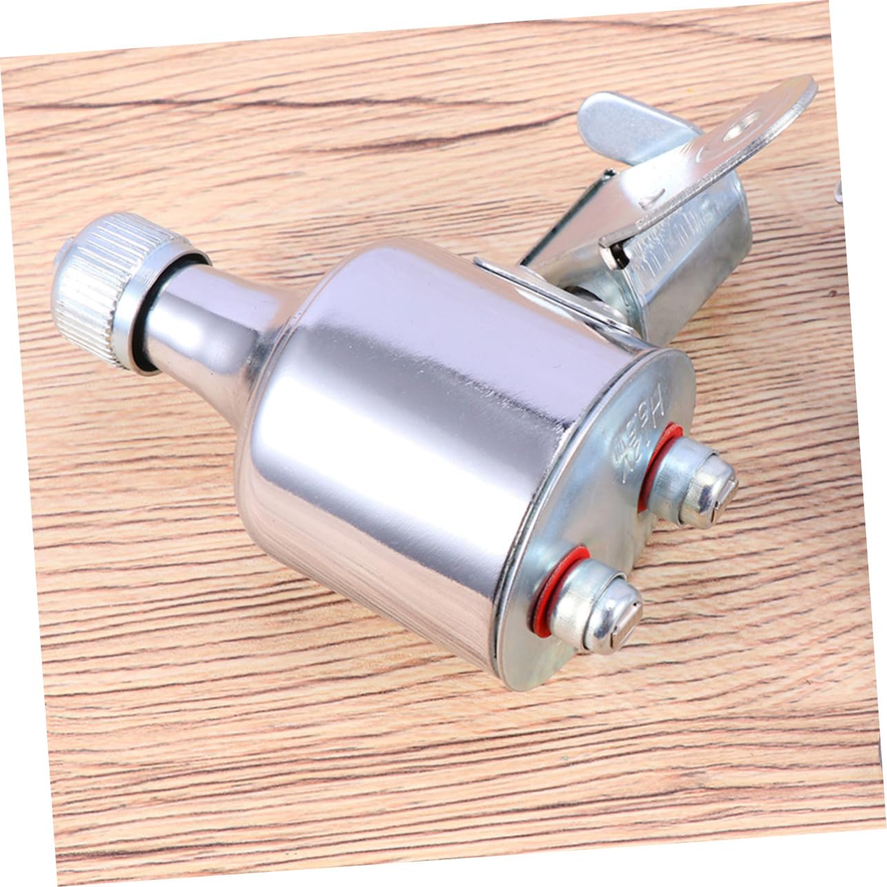 ABOOFAN Phare de Vélo sans Batterie Argenté Générateur de Friction Facile à Utiliser en Plastique et Métal pour Éclairage VTT Sécurisé