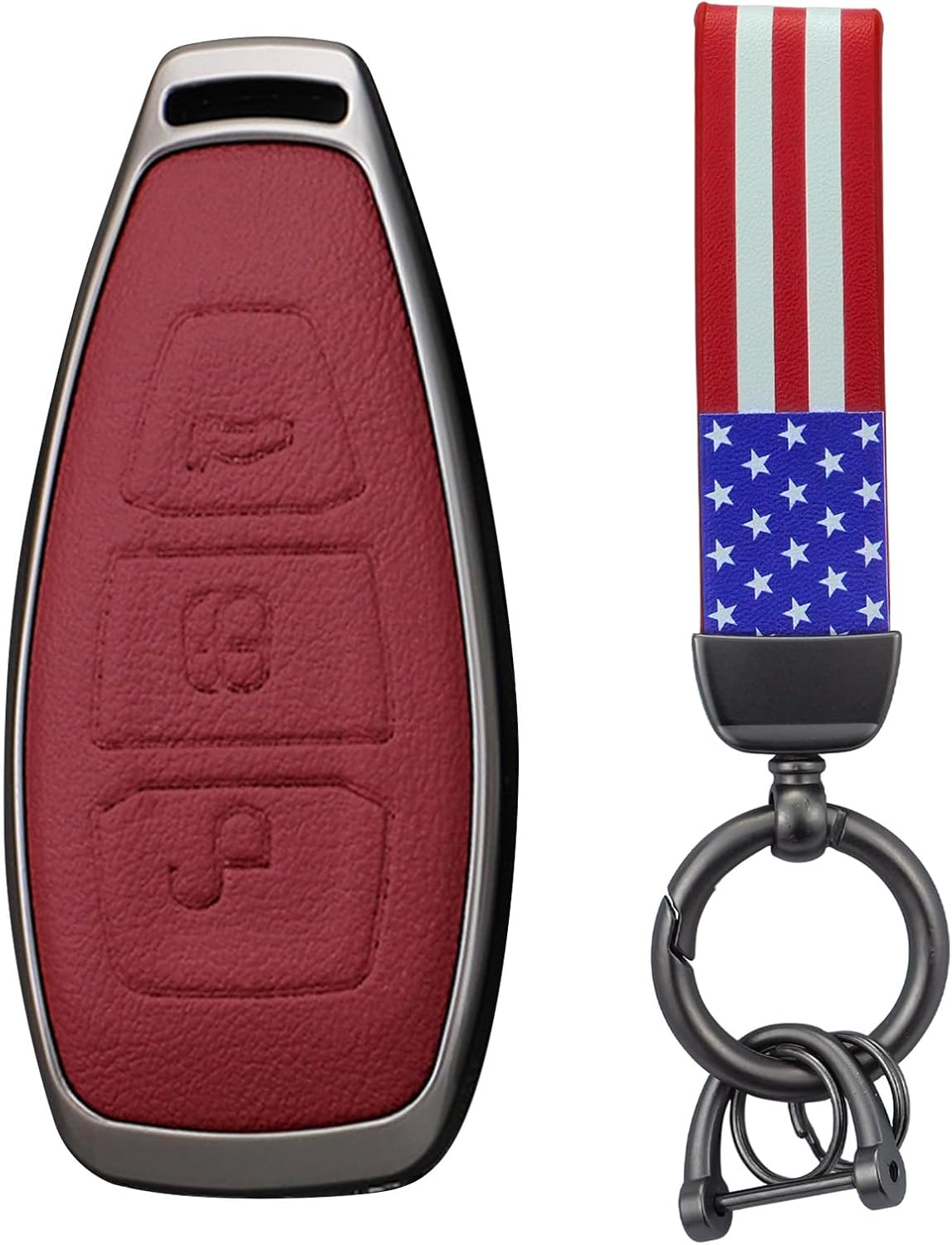 KUNIO Car Key Cover Fit for Ford Focus C-Max Escape Mondeo
