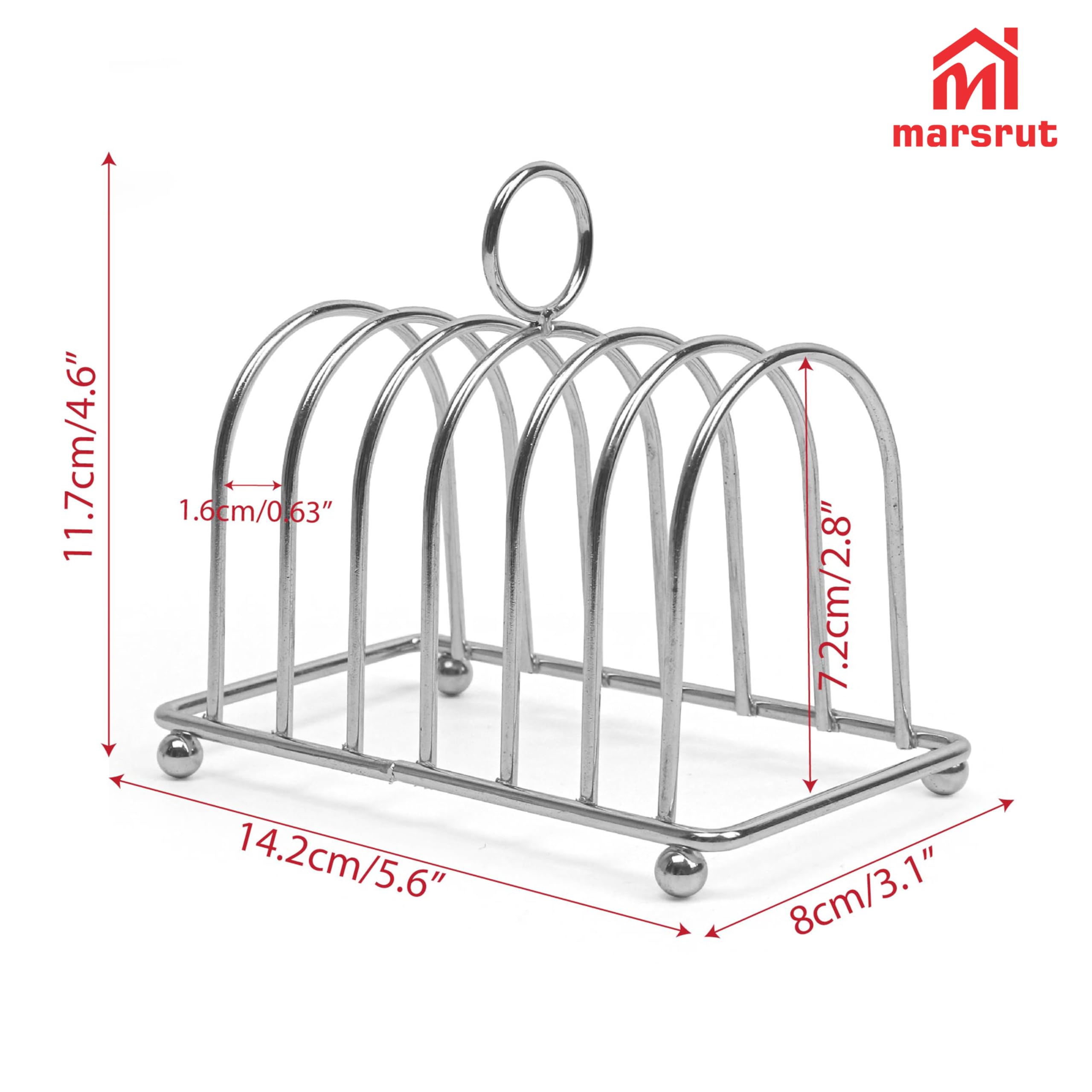 Amazon | トーストラック英国スタイル、トーストホルダーラック、6