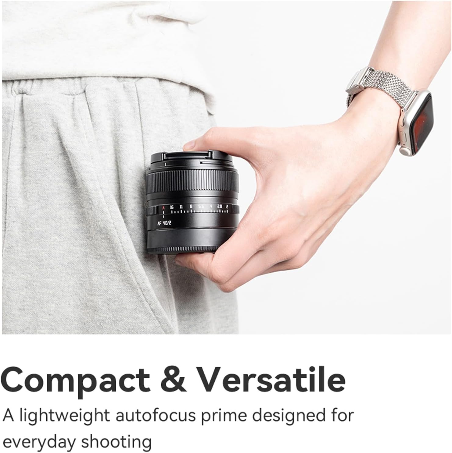 TTARTISAN 40mm F2 L Full Frame Auto Focus Lens for L Mount Cameras, for Panasonic S1, S1R, S1RII, S1H, S5, S5M2, S5M2X, S9, for Sigma FP, FPL, for Leica SL, SL2, SL2-S, T, TL, TL2, CL
