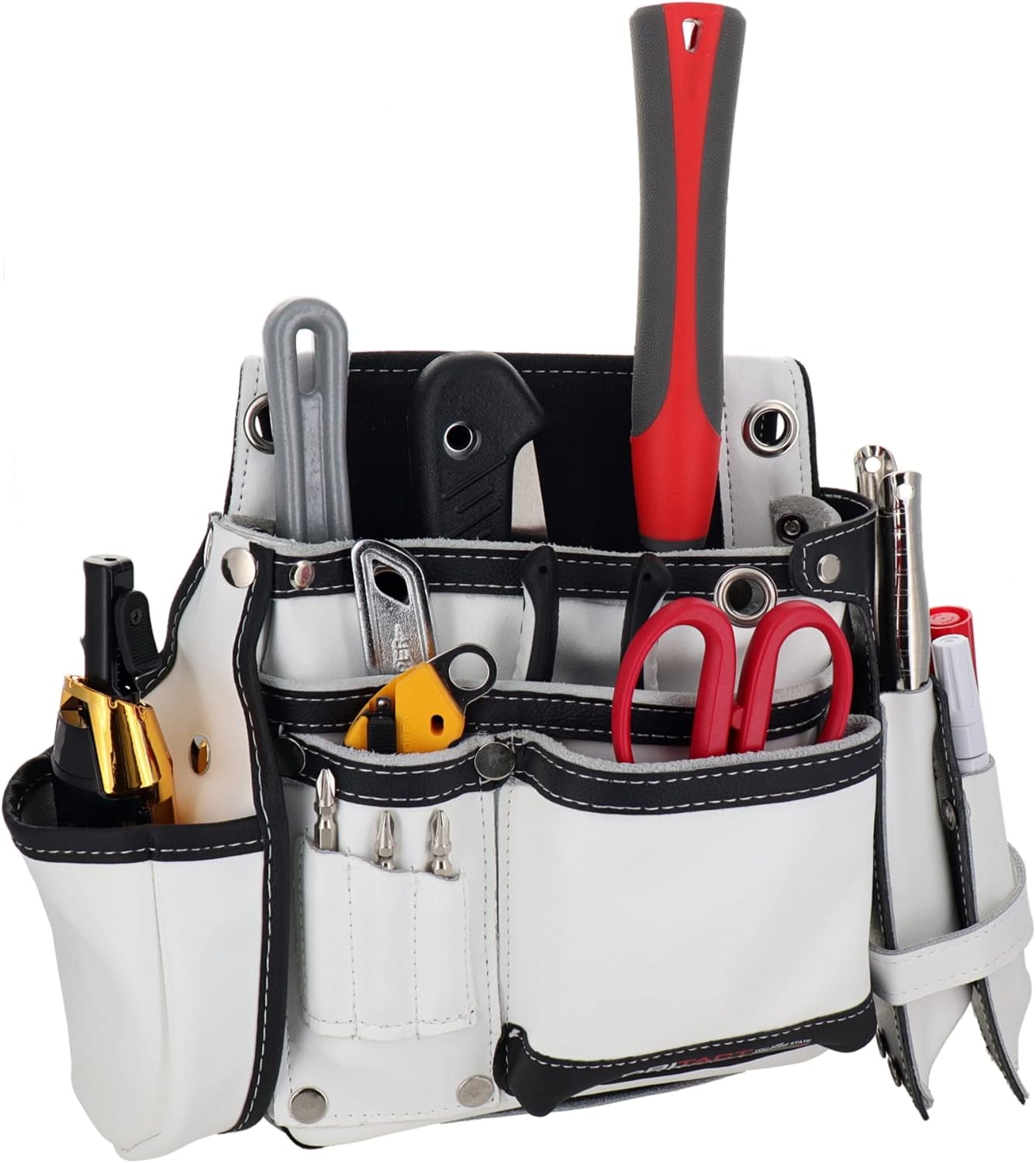 Sankyo Corporation DBLTACT Genuine Leather Unsurpassed Nail Bag, 2 Tiers, Side Case Included