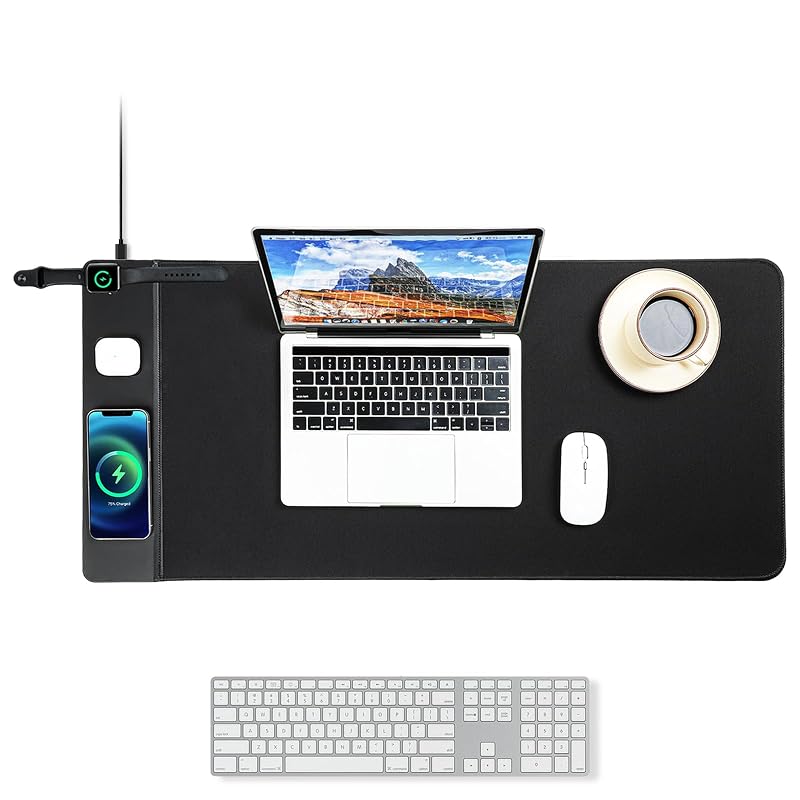 VOVIPO 3-in-1 Wireless Charging Mouse Pad