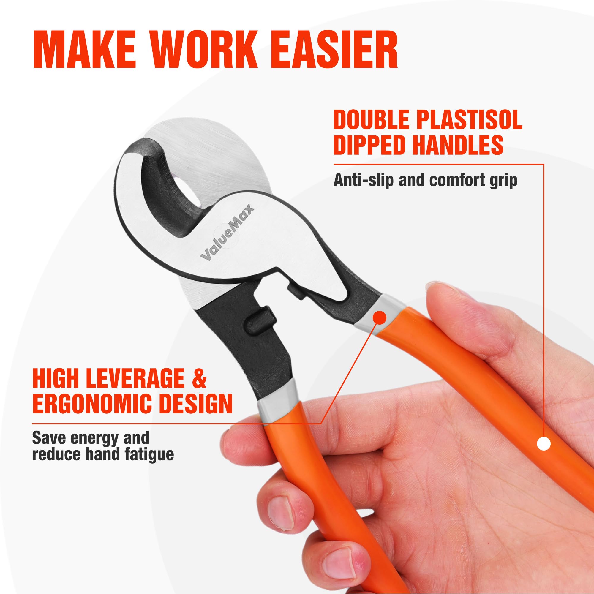 ValueMax Cable Cutter - 10" Heavy Duty -5 ValueMax Cable Cutter - 10" Heavy Duty -5