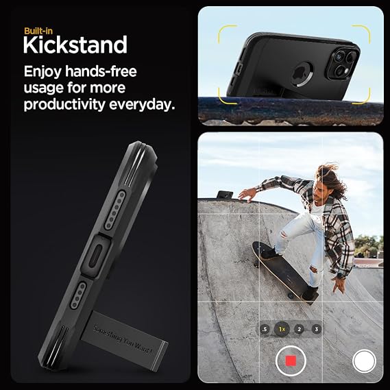 Spigen Tough Armor MagFit Case for iPhone 15 Pro Max - Black