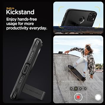 Spigen Tough Armor MagFit Case for iPhone 15 Pro Max - Black