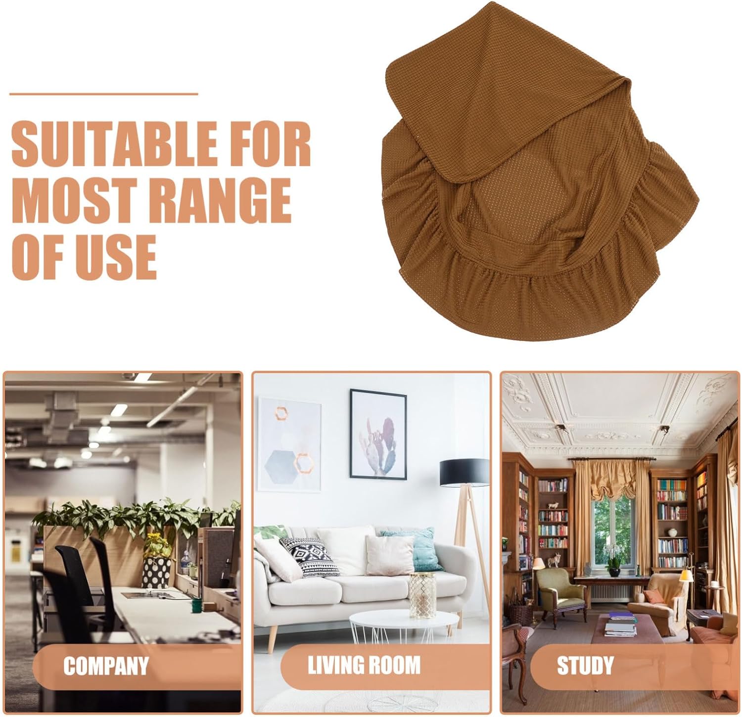 BESTOYARD 6pcs Gingham Chair Covers Stretchable Dining Chair Easy to Install Washable Chic for Dining Room