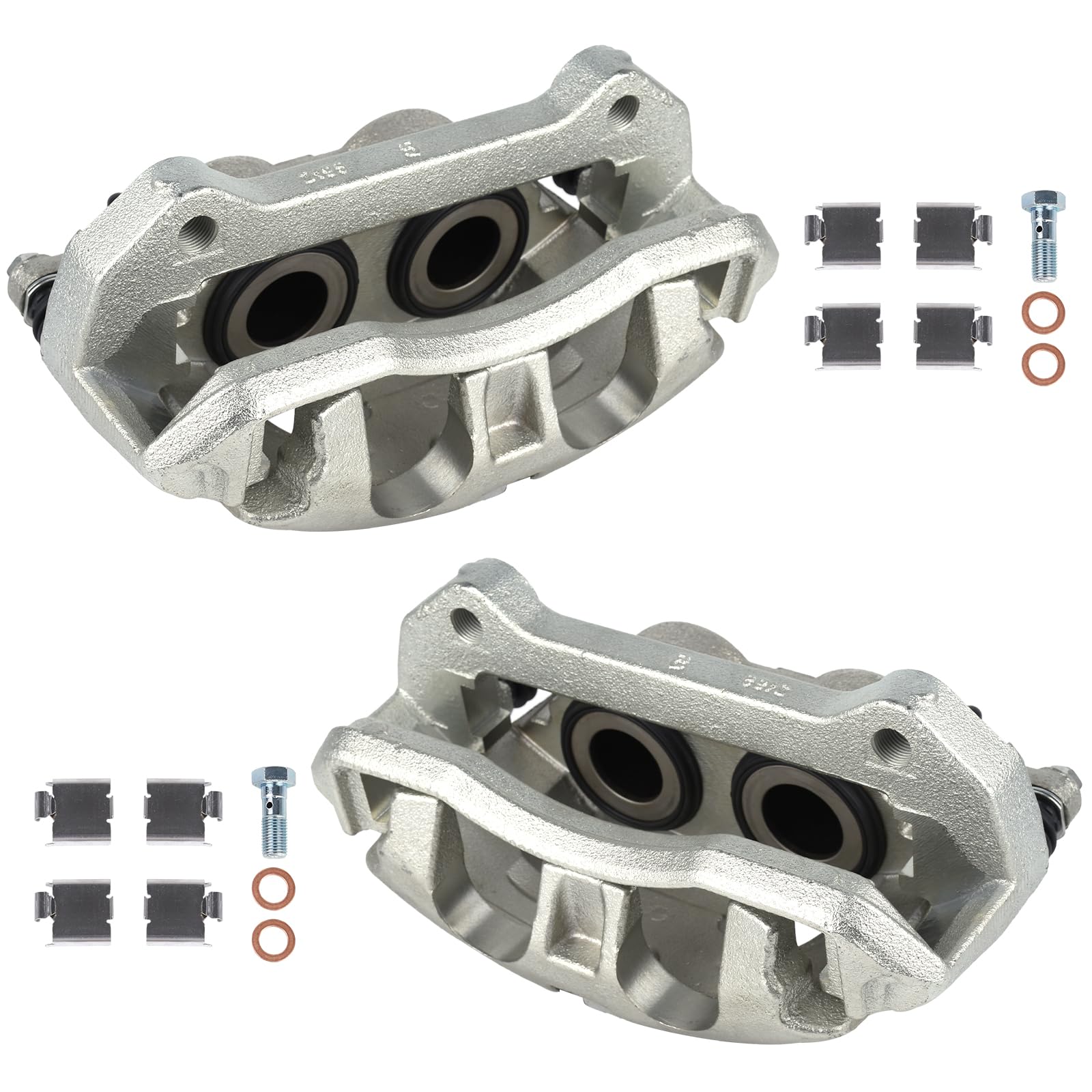 18b5237 18b5236 front disc brake caliper with bracket fit for 2010-2021 ford expedition, lincoln navigator, 2010-2011 f-150, mark lt, both driver passenger side al3z2b120b